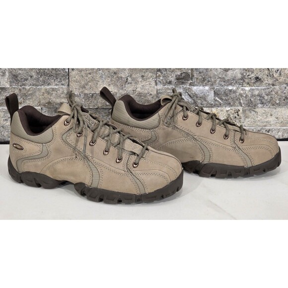 RARE Vintage Oakley FLAK Low Hiking Shoe Tactical Field Gear Khaki Y2K Men\'s 7.5